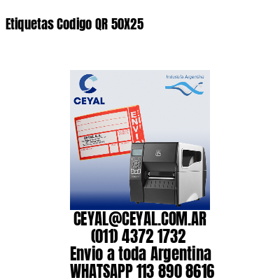 Etiquetas Codigo QR 50X25