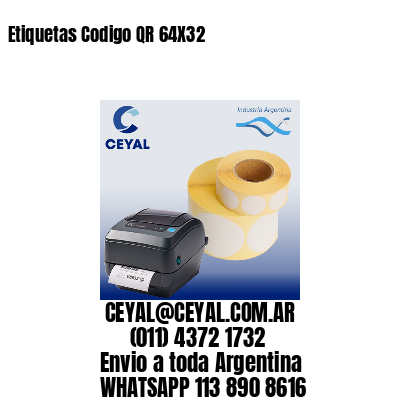Etiquetas Codigo QR 64X32