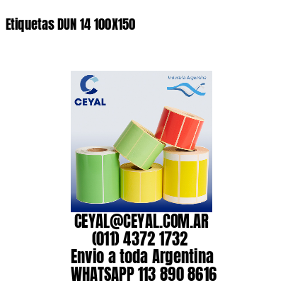 Etiquetas DUN 14 100X150
