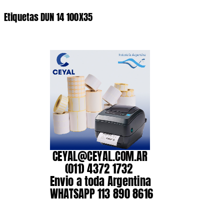 Etiquetas DUN 14 100X35