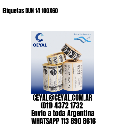 Etiquetas DUN 14 100X60