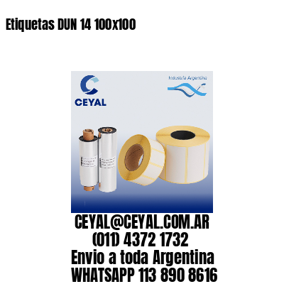 Etiquetas DUN 14 100×100