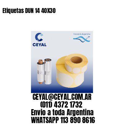 Etiquetas DUN 14 40X30