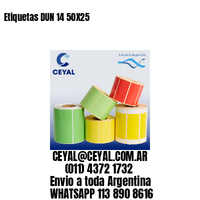 Etiquetas DUN 14 50X25