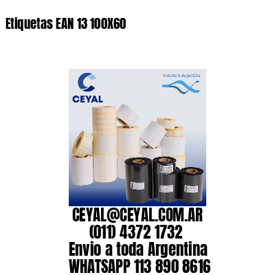 Etiquetas EAN 13 100X60