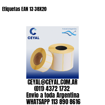 Etiquetas EAN 13 38X20