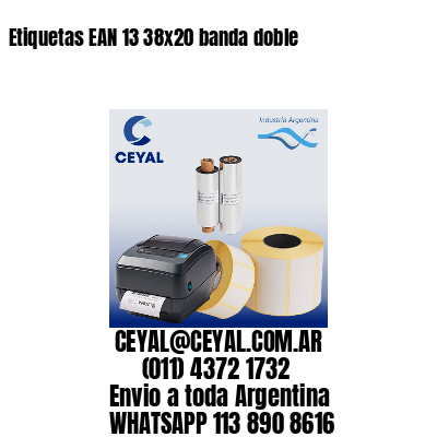 Etiquetas EAN 13 38×20 banda doble