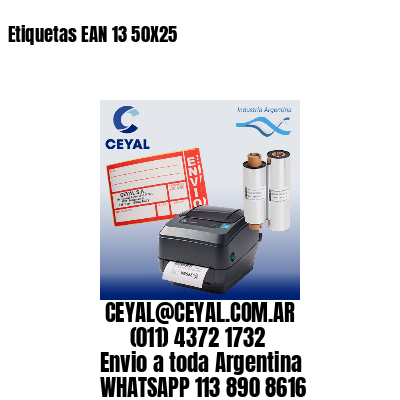 Etiquetas EAN 13 50X25