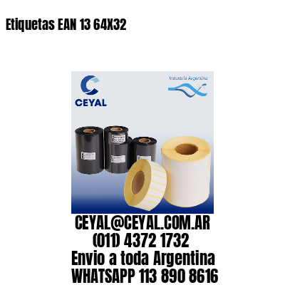 Etiquetas EAN 13 64X32