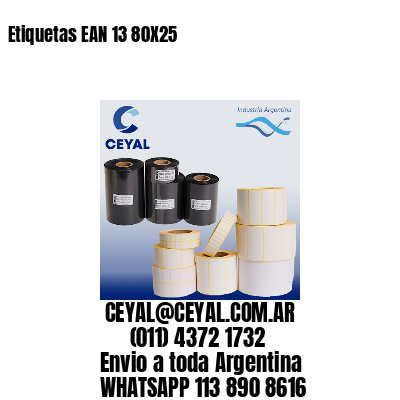 Etiquetas EAN 13 80X25