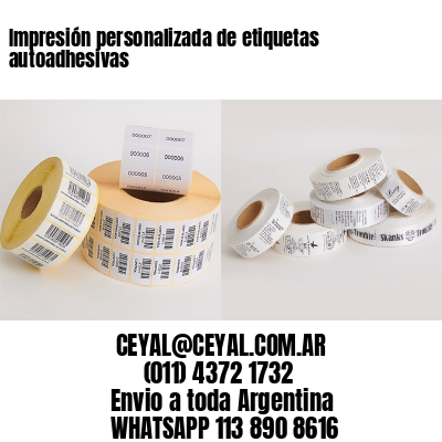 Impresión personalizada de etiquetas autoadhesivas