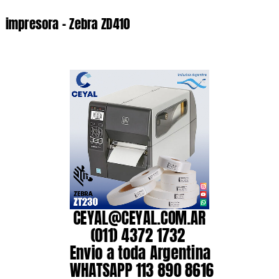 impresora – Zebra ZD410