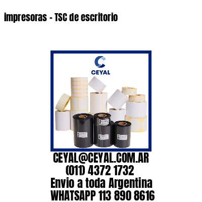 impresoras – TSC de escritorio