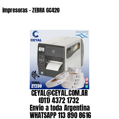impresoras – ZEBRA GC420