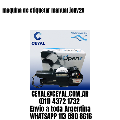 maquina de etiquetar manual jolly20