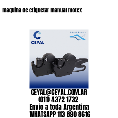 maquina de etiquetar manual motex