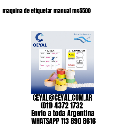 maquina de etiquetar manual mx5500