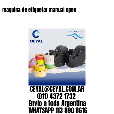 maquina de etiquetar manual open
