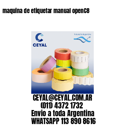 maquina de etiquetar manual openC8