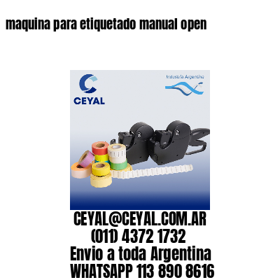maquina para etiquetado manual open