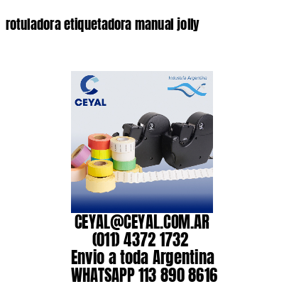 rotuladora etiquetadora manual jolly