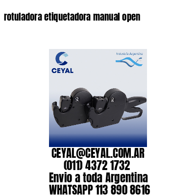 rotuladora etiquetadora manual open