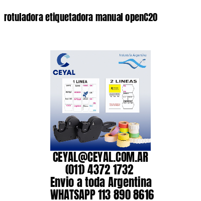rotuladora etiquetadora manual openC20