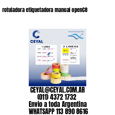 rotuladora etiquetadora manual openC8