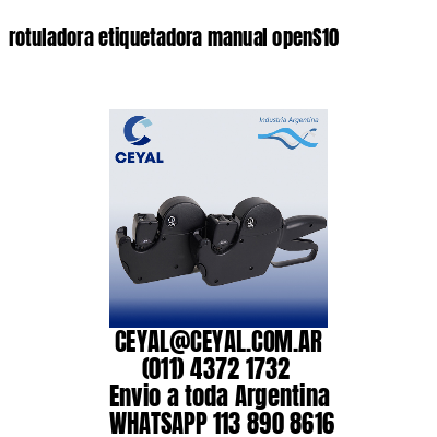 rotuladora etiquetadora manual openS10