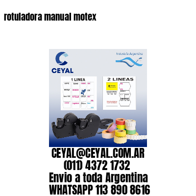 rotuladora manual motex