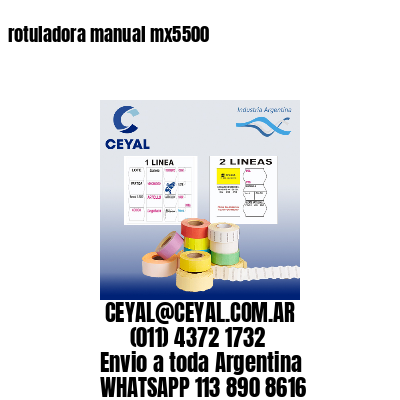 rotuladora manual mx5500