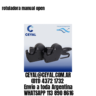 rotuladora manual open