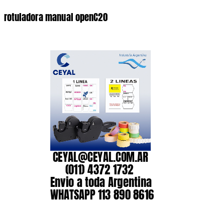 rotuladora manual openC20