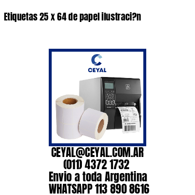 Etiquetas 25 x 64 de papel ilustraci?n