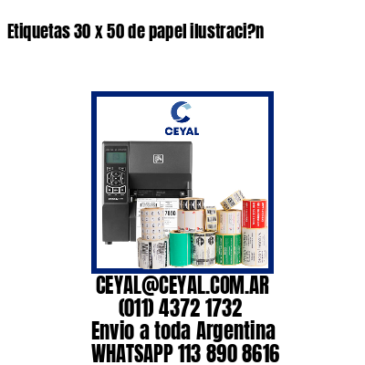 Etiquetas 30 x 50 de papel ilustraci?n