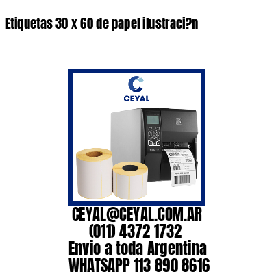 Etiquetas 30 x 60 de papel ilustraci?n