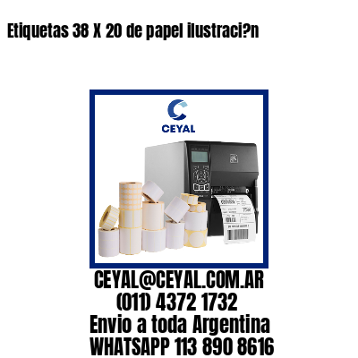 Etiquetas 38 X 20 de papel ilustraci?n