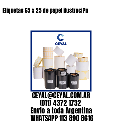 Etiquetas 65 x 25 de papel ilustraci?n