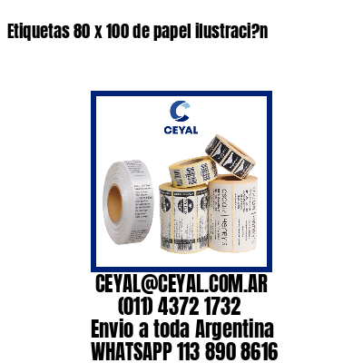 Etiquetas 80 x 100 de papel ilustraci?n