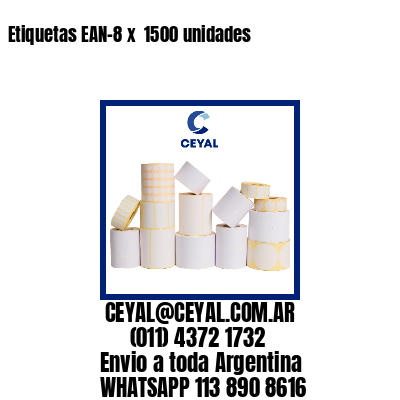 Etiquetas EAN-8 x  1500 unidades