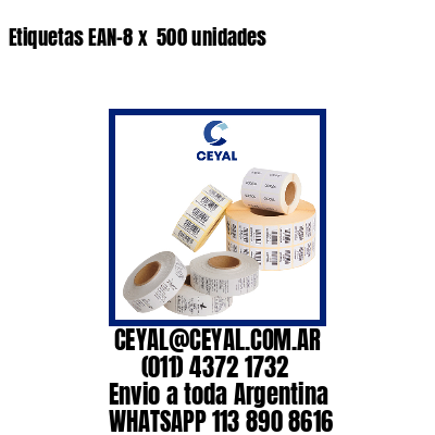Etiquetas EAN-8 x  500 unidades