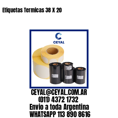 Etiquetas Termicas 38 X 20