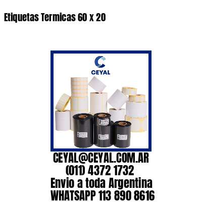 Etiquetas Termicas 60 x 20