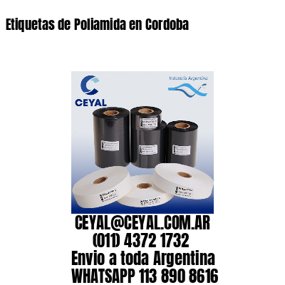 Etiquetas de Poliamida en Cordoba