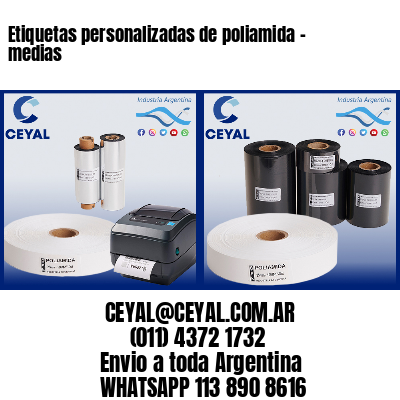 Etiquetas personalizadas de poliamida – medias