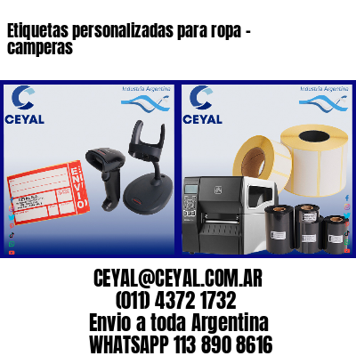 Etiquetas personalizadas para ropa – camperas