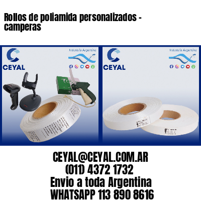 Rollos de poliamida personalizados – camperas