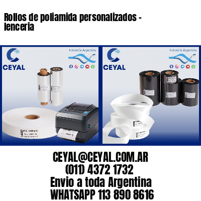 Rollos de poliamida personalizados – lenceria