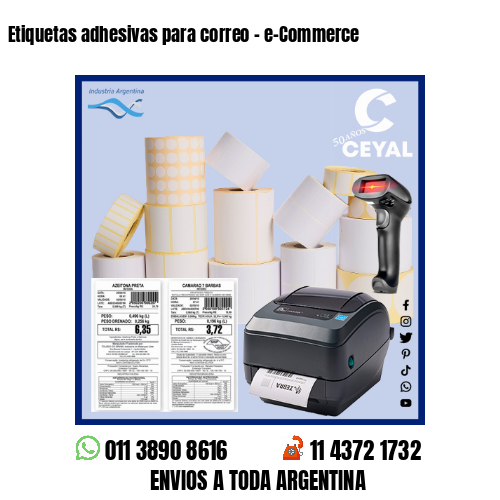 Etiquetas adhesivas para correo – e-Commerce