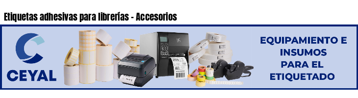 Etiquetas adhesivas para librerías - Accesorios